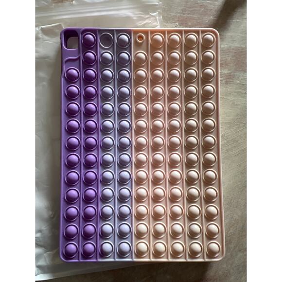 New Ipad Case 10.2 pop it lavender pink fidget 9/8/7 generation - Picture 1 of 4